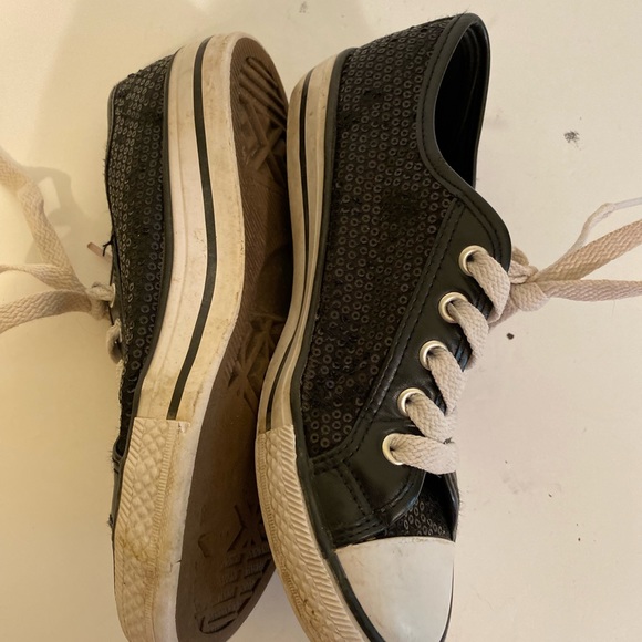 Double Platinum - Black (CHUX) glitter sneakers, Size: 6 - Picture 5 of 8